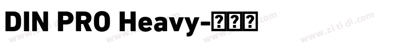 DIN PRO Heavy字体转换